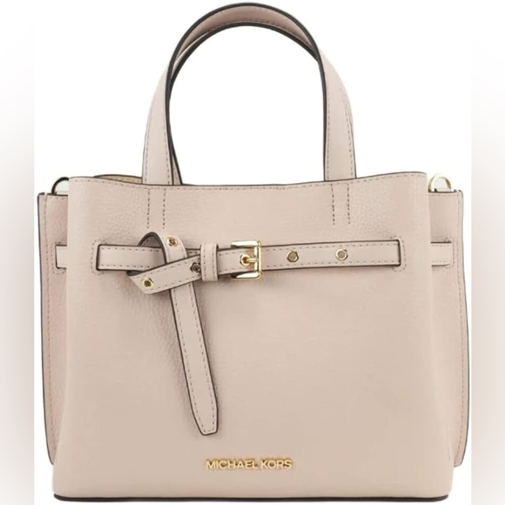 Michael Kors Emilia Pebbled Leather Satchel